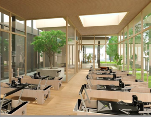 Artist Impression of Pilates Studio. Photo Credit: Power Moves Pte Ltd